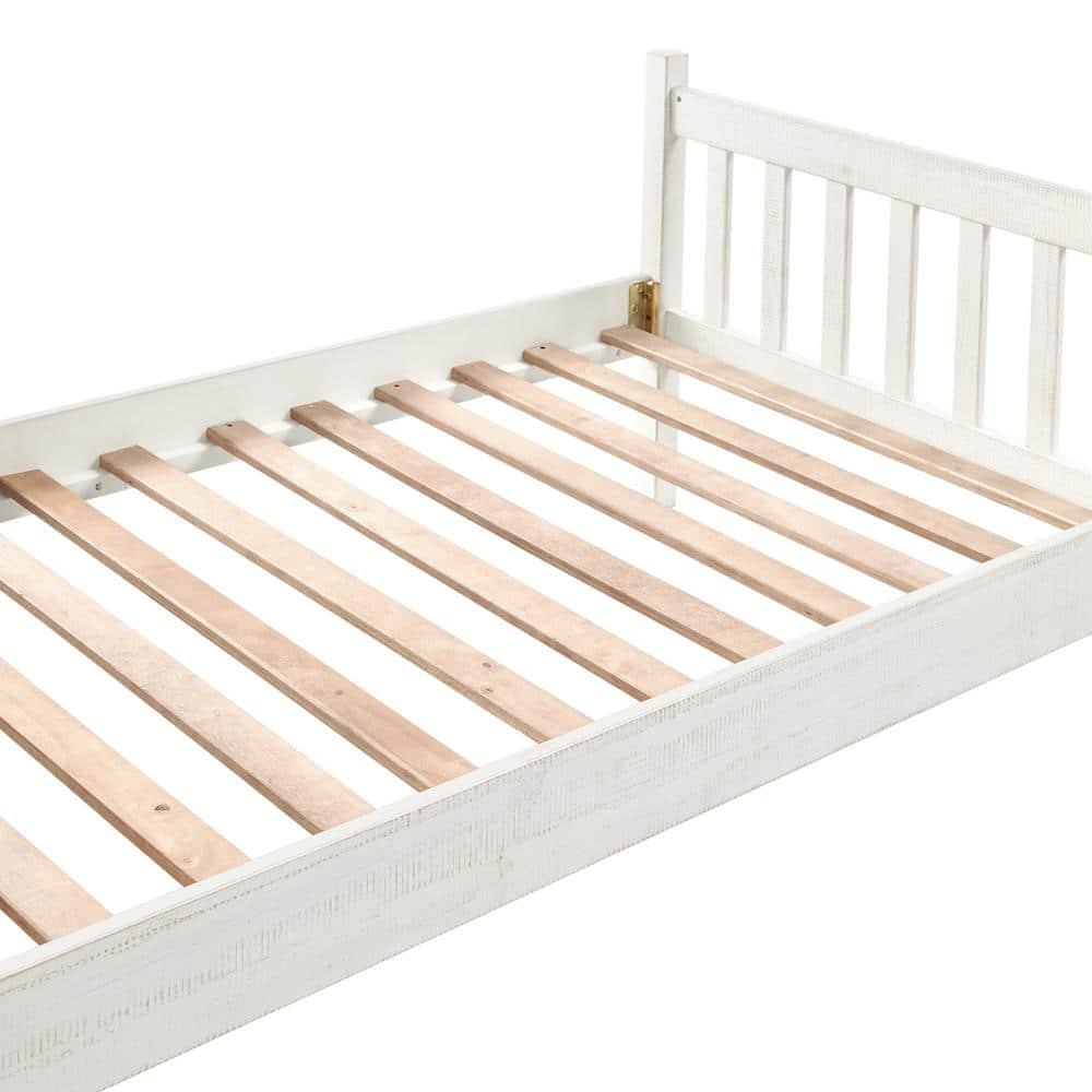 Alaterre Windsor Twin Wooden Weathered Beachhouse Farmhouse Industrial Bohemian Style Bed