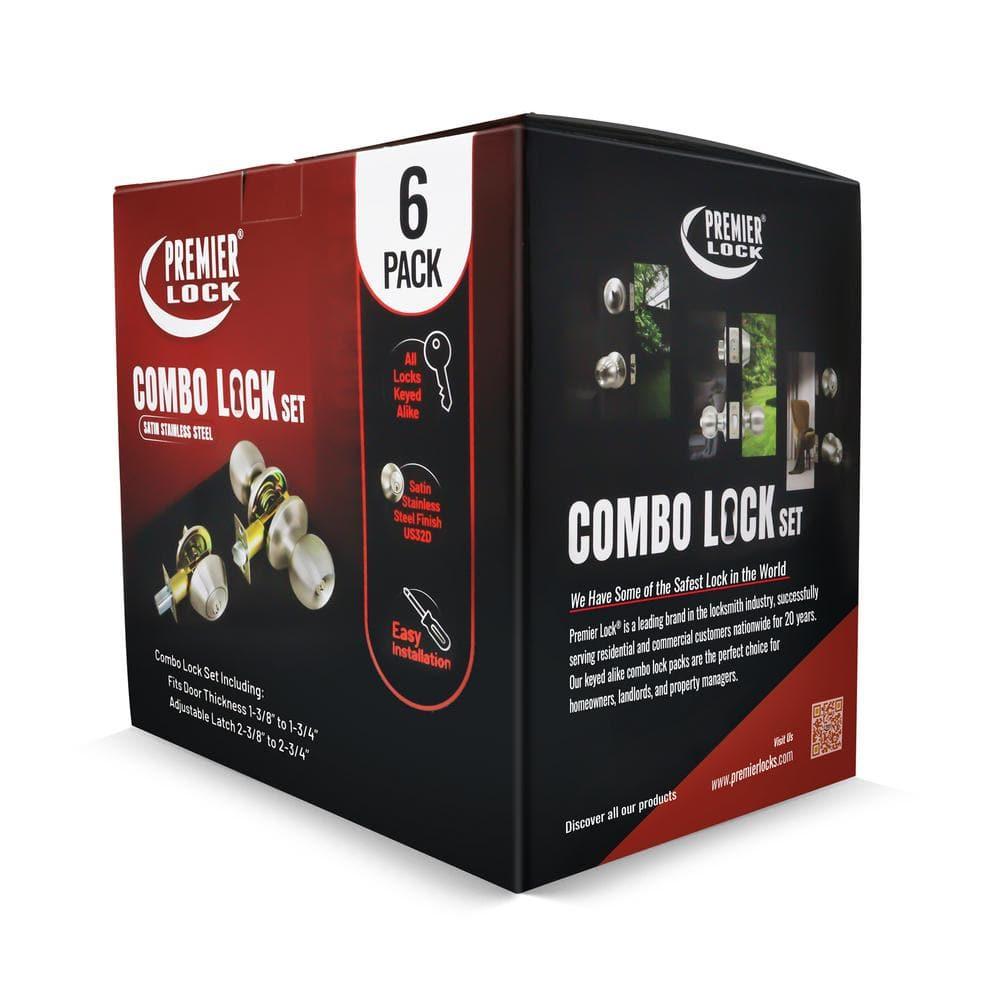 Complete Entry Knob Set with Single Cylinder Deadbolt