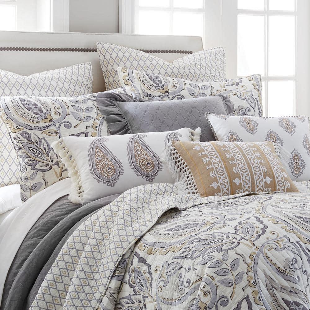 Tamsin Grey Quilt Set - One Twin/Twin XL Quilt and One Standard Sham - Levtex Home