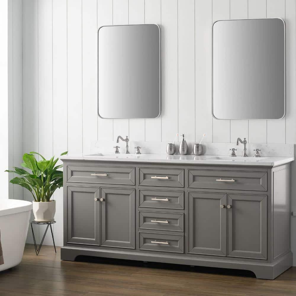 Sudio Design Thompson 72" W Double Bathroom Vanity & Reviews | Perigold