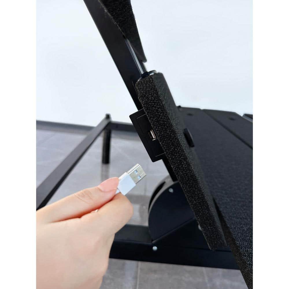 Signature Design by Ashley Cosmic Power Base California King Adjustable Bed Base, Black