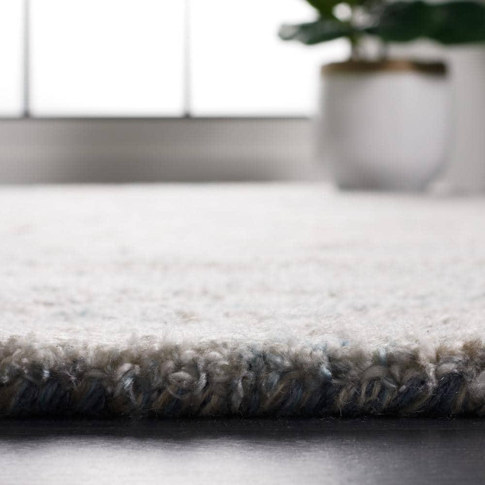 Abstract ABT147 Hand Tufted Area Rug - Beige/Blue - 8'x10' - Safavieh .