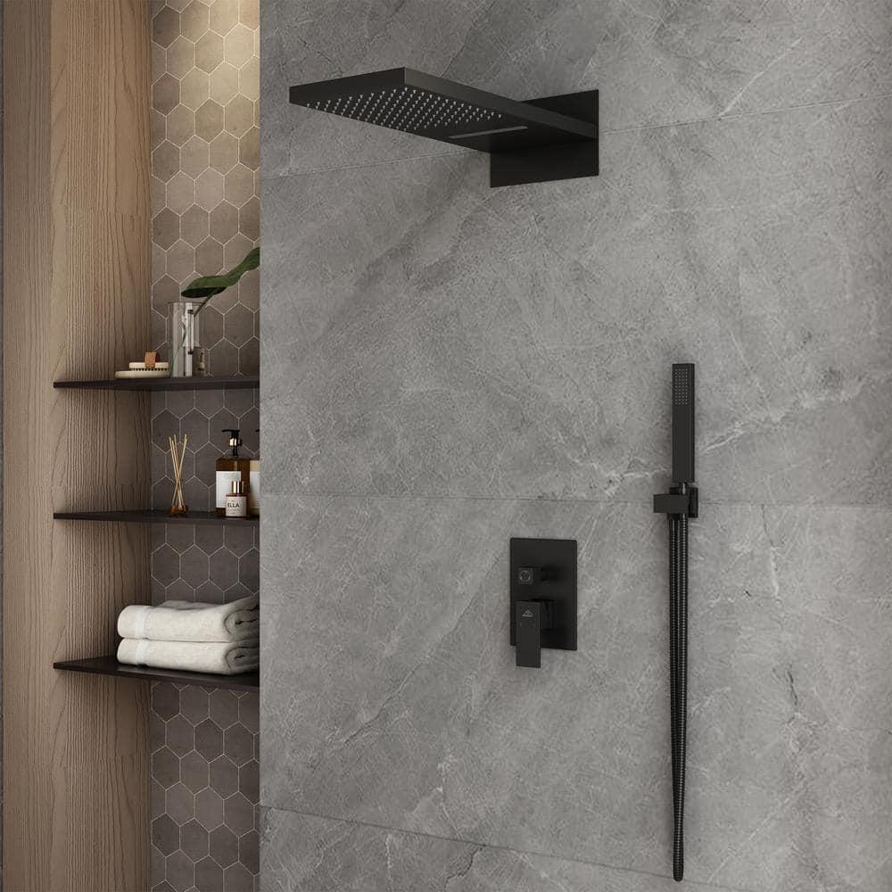Cascade Bliss Luxury Complete Shower System with Rough-in Valve