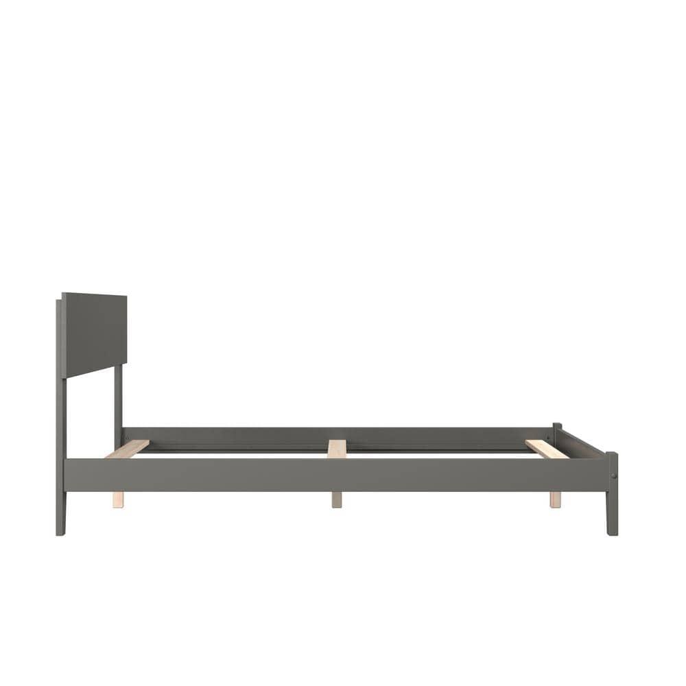 AFI Furnishings Orlando Full Traditional Bed with Open Footboard and Turbo Charger in Grey