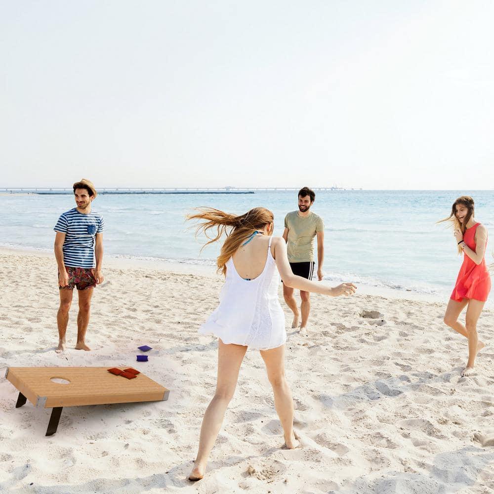 Hey Play AF350002 Outdoor Cornhole Lawn Game Set