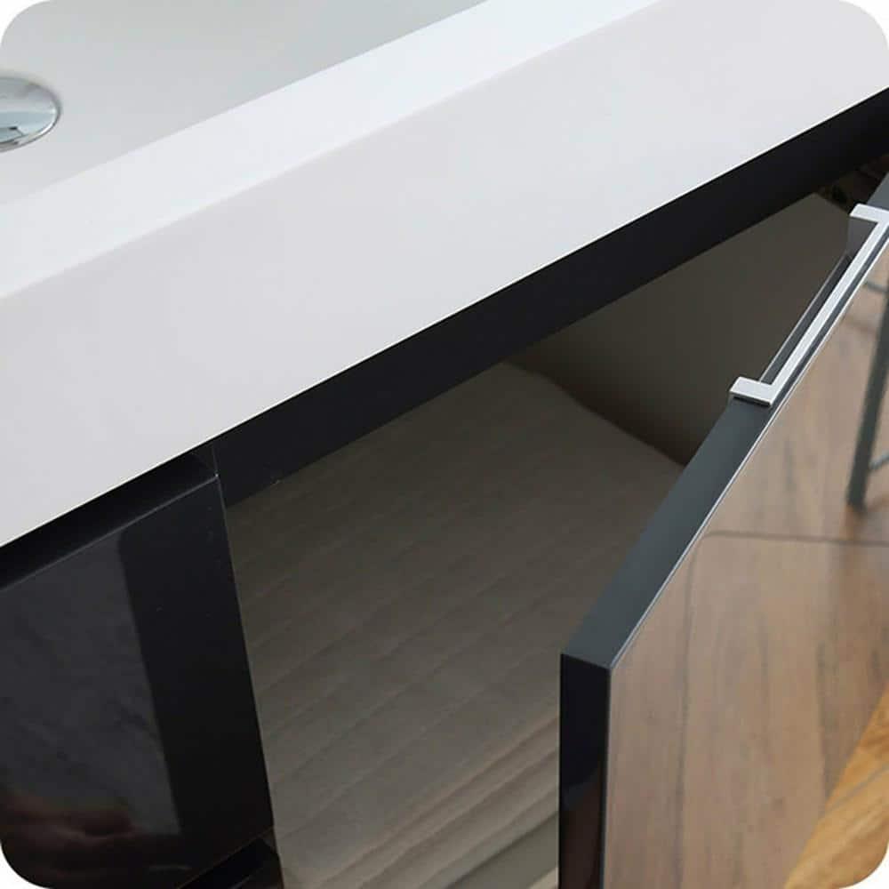 Fresca Valencia 60" Wall Mount Double Sink Bathroom Vanity with Top and Sinks (Faucets Not Included)