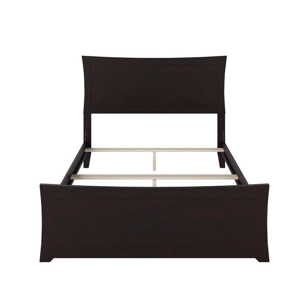 Metro Low Profile Solid Wood Platform Bed with Matching Footboard