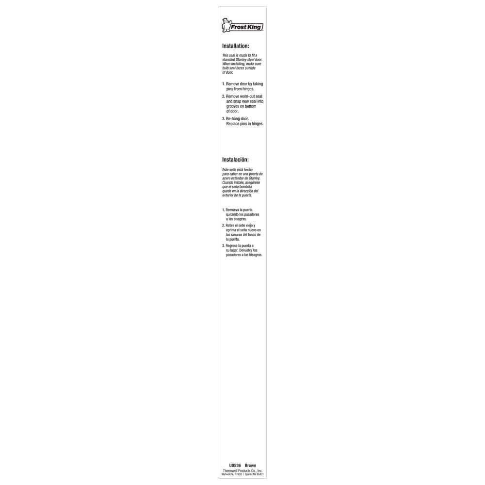 Frost King UDS36 Door Bottom, 36 in L, 1-3/4 in W, Vinyl
