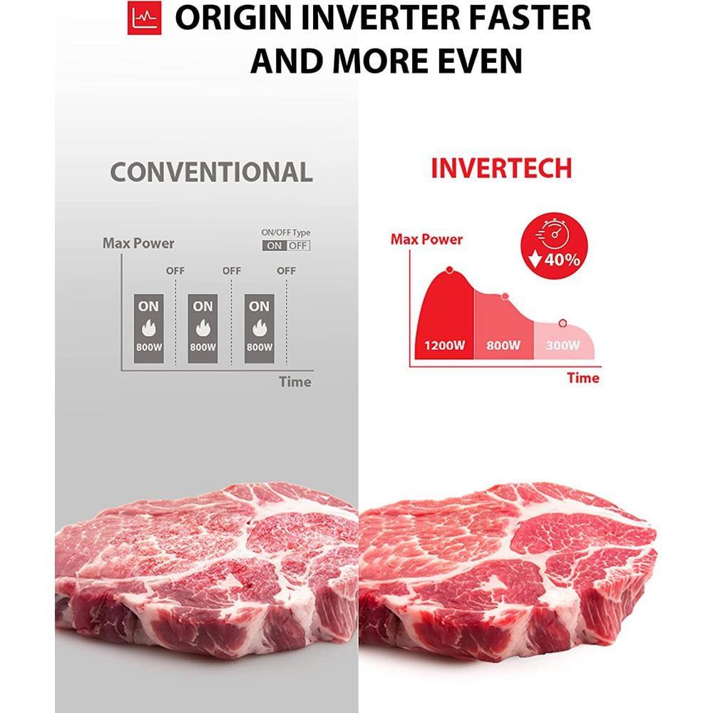 Toshiba TOSHIBA 1.6 Cu.ft Countertop Microwave Oven, Inverter, Smart Sensor, 13.6" Turntable, 1250W, Silver ML-EM45PIT(SS)