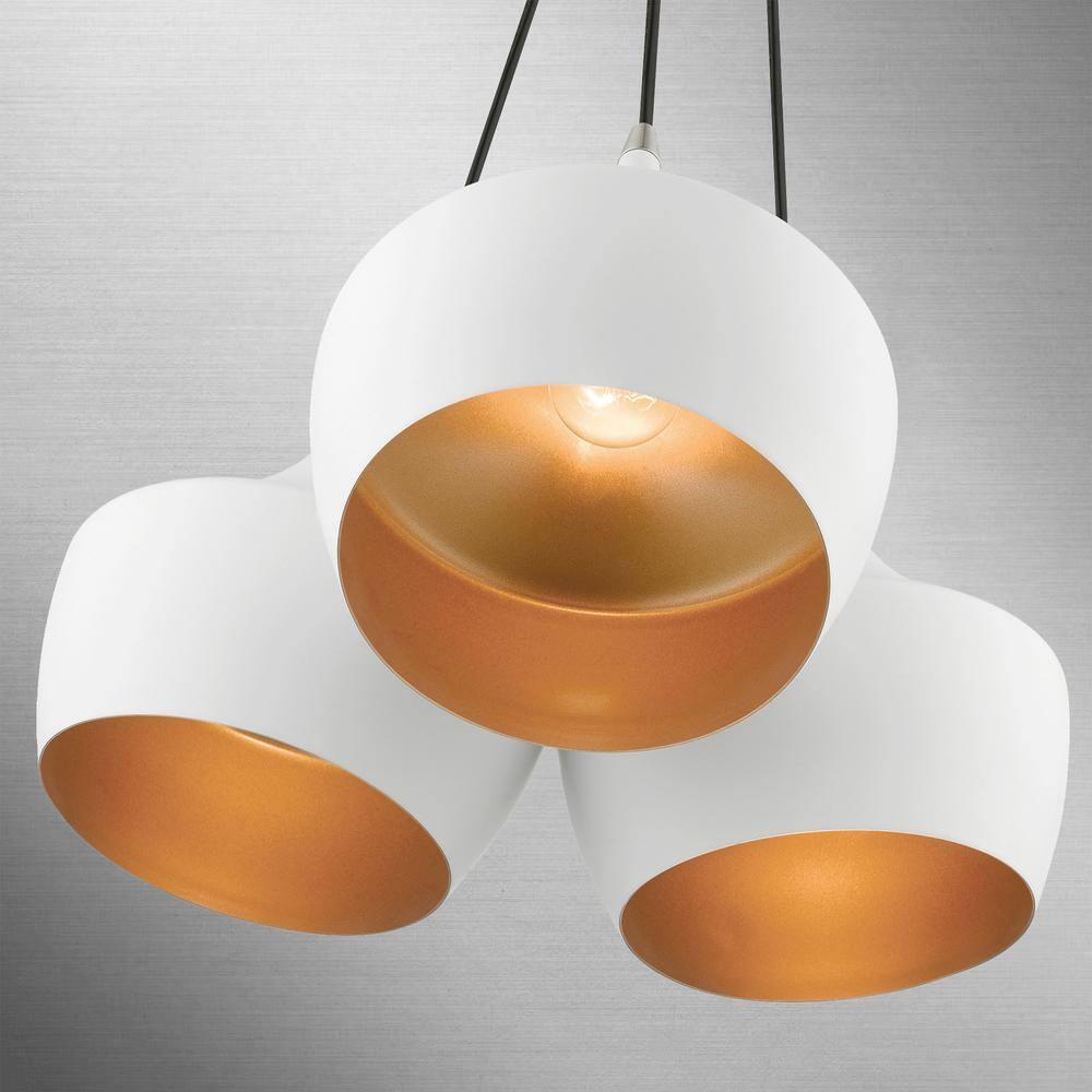 Livex Lighting Waldorf 3 - Light Pendant in  White