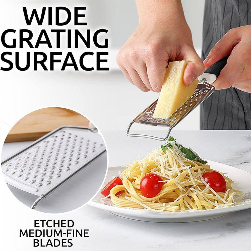 Zulay Kitchen Zulay Kitchen Professional Stainless Steel Flat Handheld Cheese Grater
