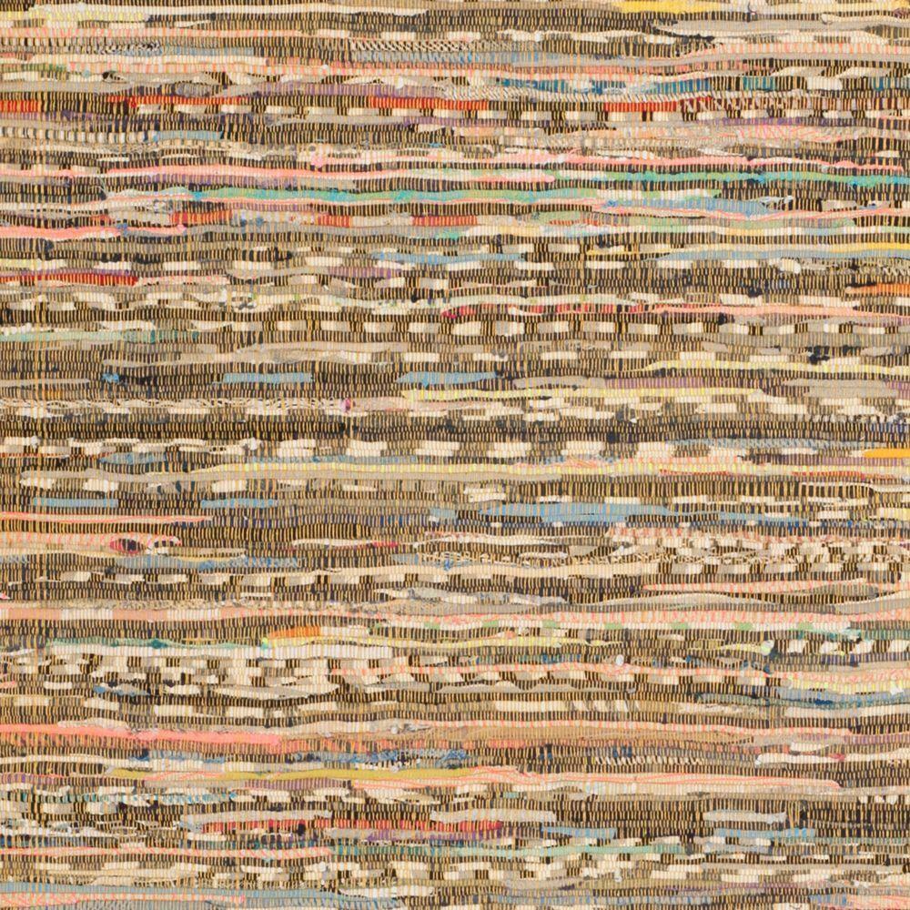 Rag Rug RAR121 Hand Woven Indoor Area Rug - 6'x6' - Yellow/Multi - Safavieh