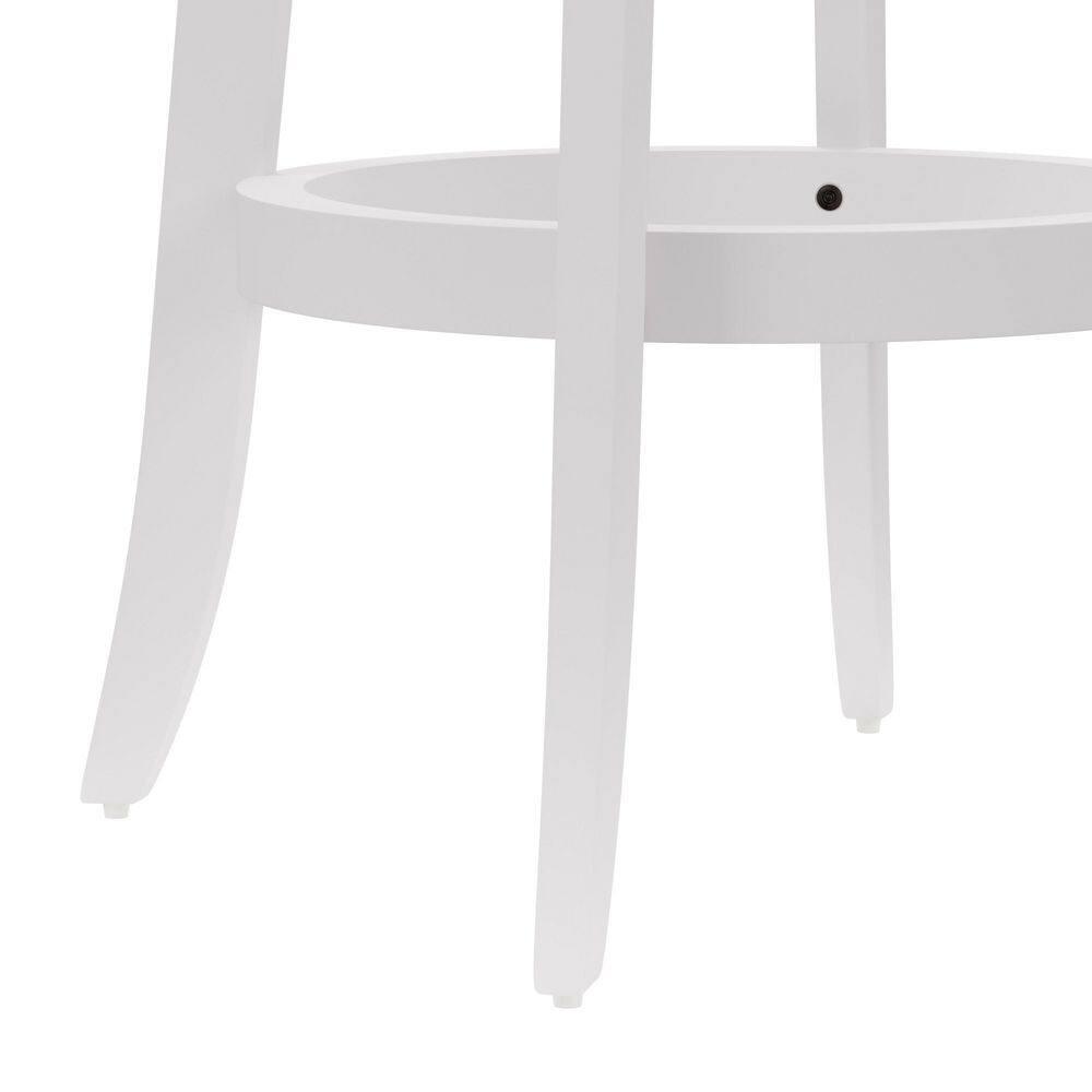 30&#34; Savana Wood Bar Height Swivel Stool White - Hillsdale Furniture