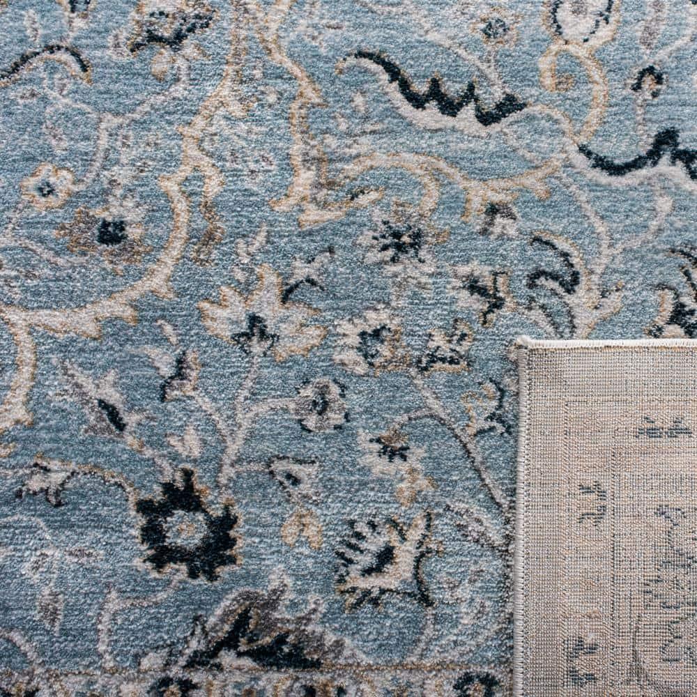 Isabella ISA912 Power Loomed Area Rug - Light Blue/Cream - 8'x10' - Safavieh.