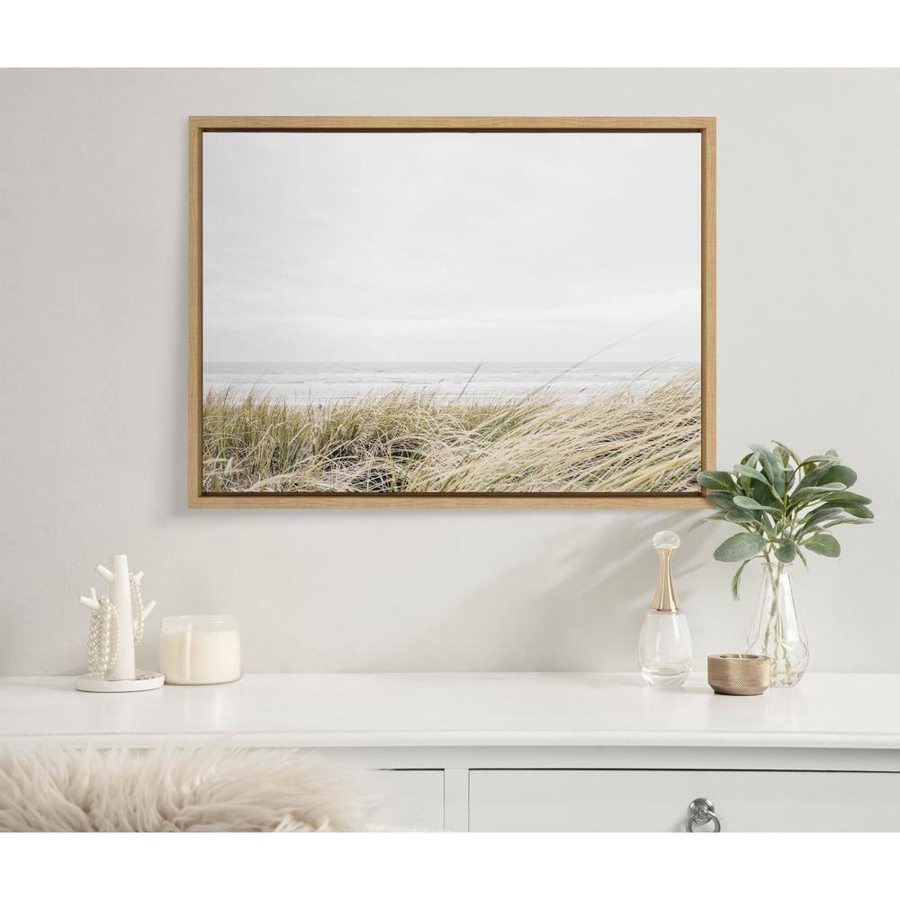 Kate and Laurel Sylvie East Beach Framed Canvas by Amy Peterson Art Studio, 18x24, Natural