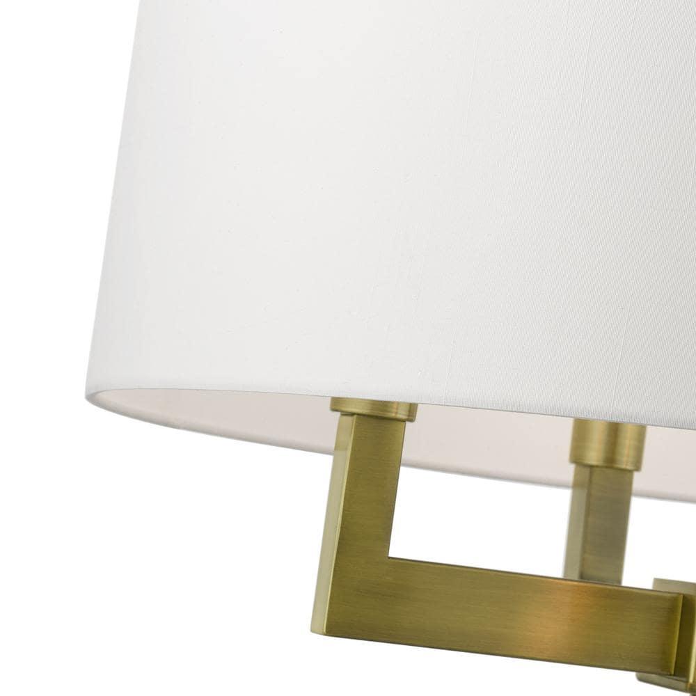 Livex Lighting Cresthaven 4 - Light Chandelier in  Antique Brass
