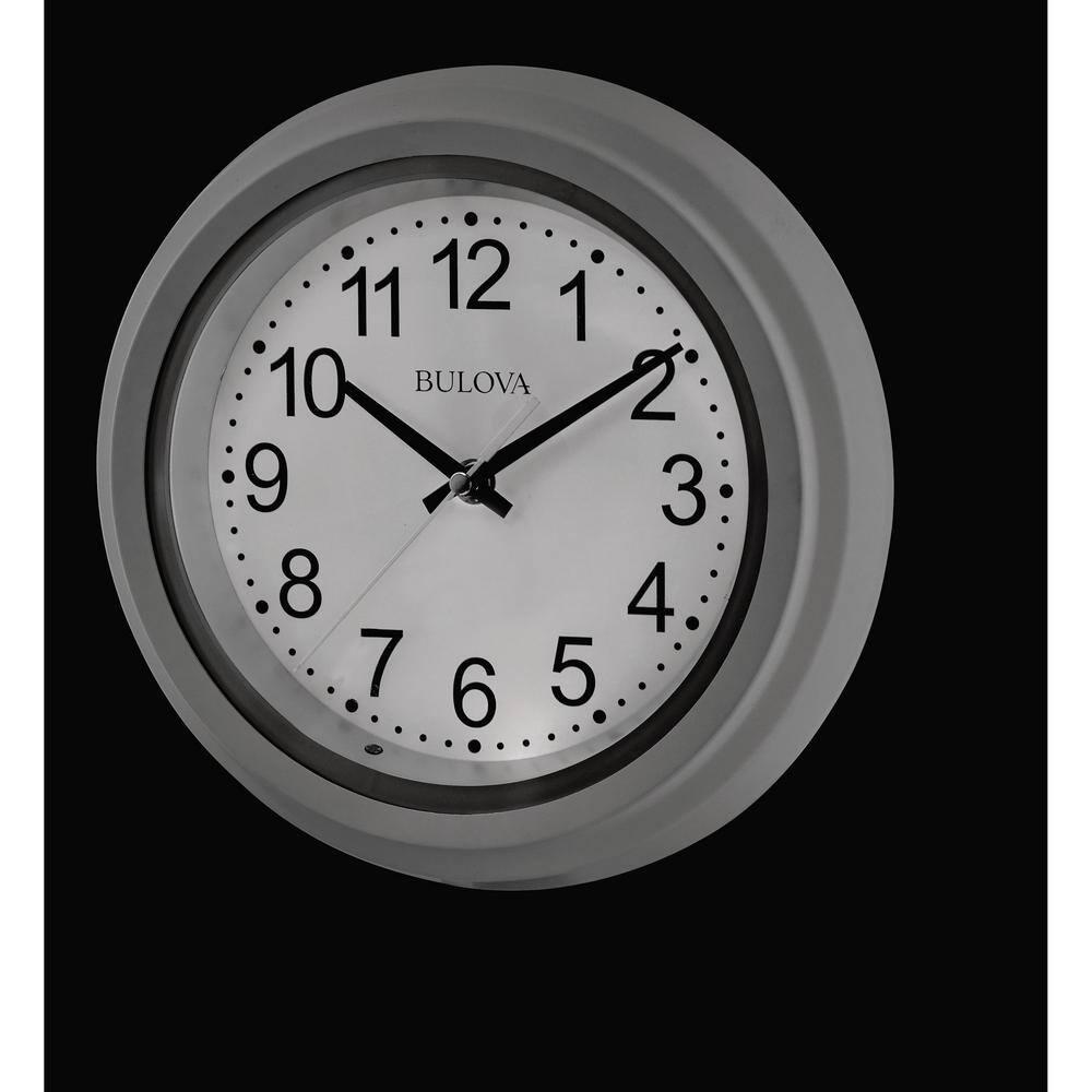 Bulova Clocks Night Vision 10" Diameter Quartz Clock