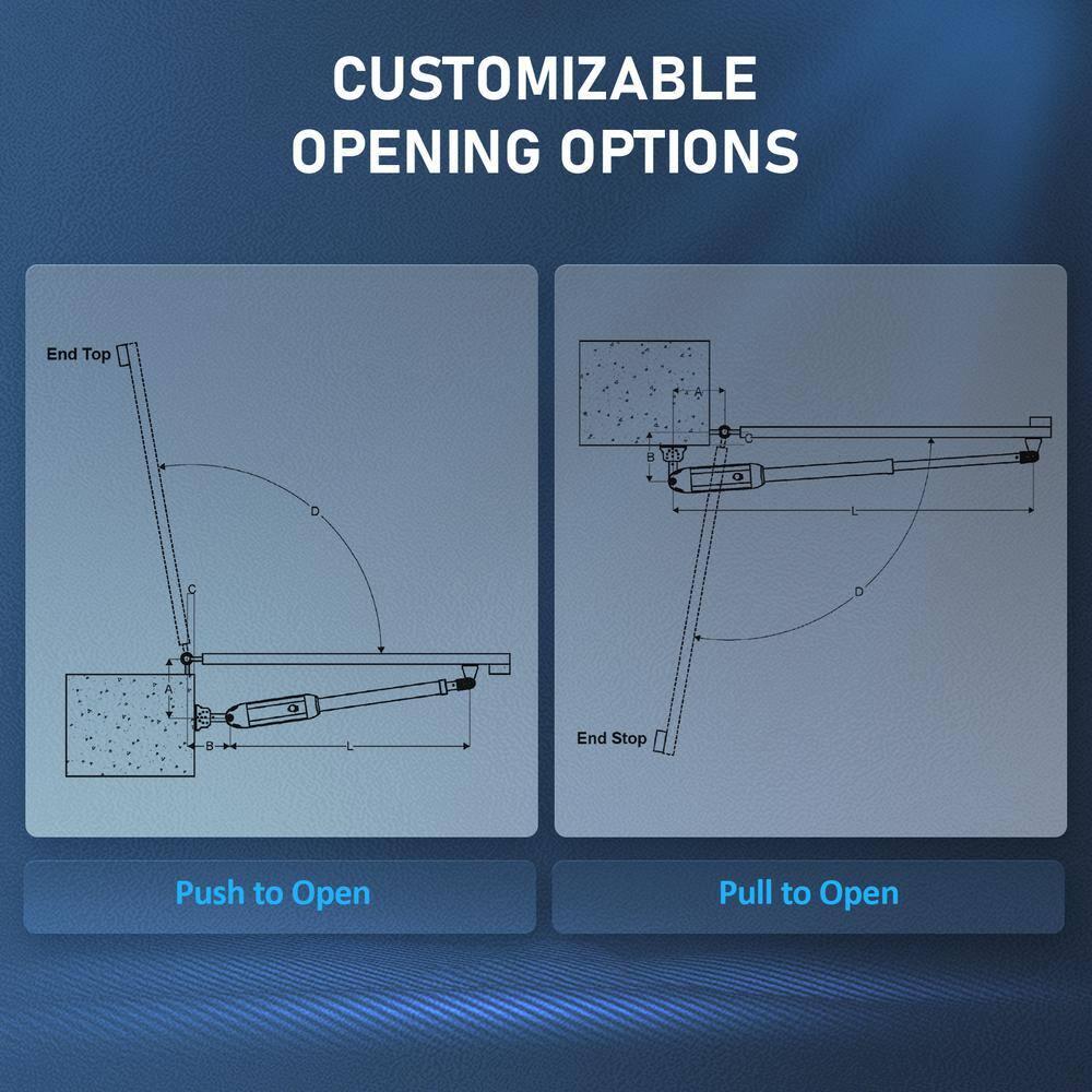 CO-Z Automatic Dual Swing Gate Opener Kit - Electric Opener for Double Gates, Up to 18ft & 660lb per Side, Remote Control & Complete System
