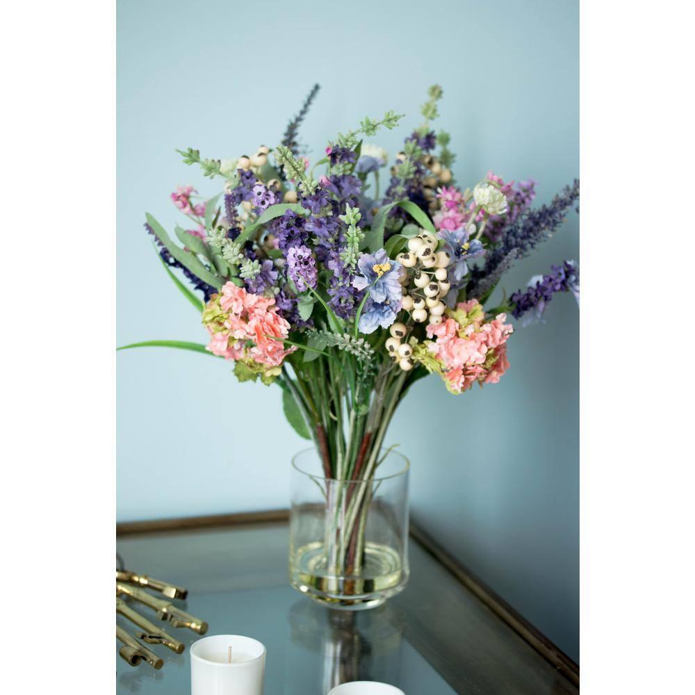 Nearly Natural Lavender & Hydrangea Artificial Flower Arrangement