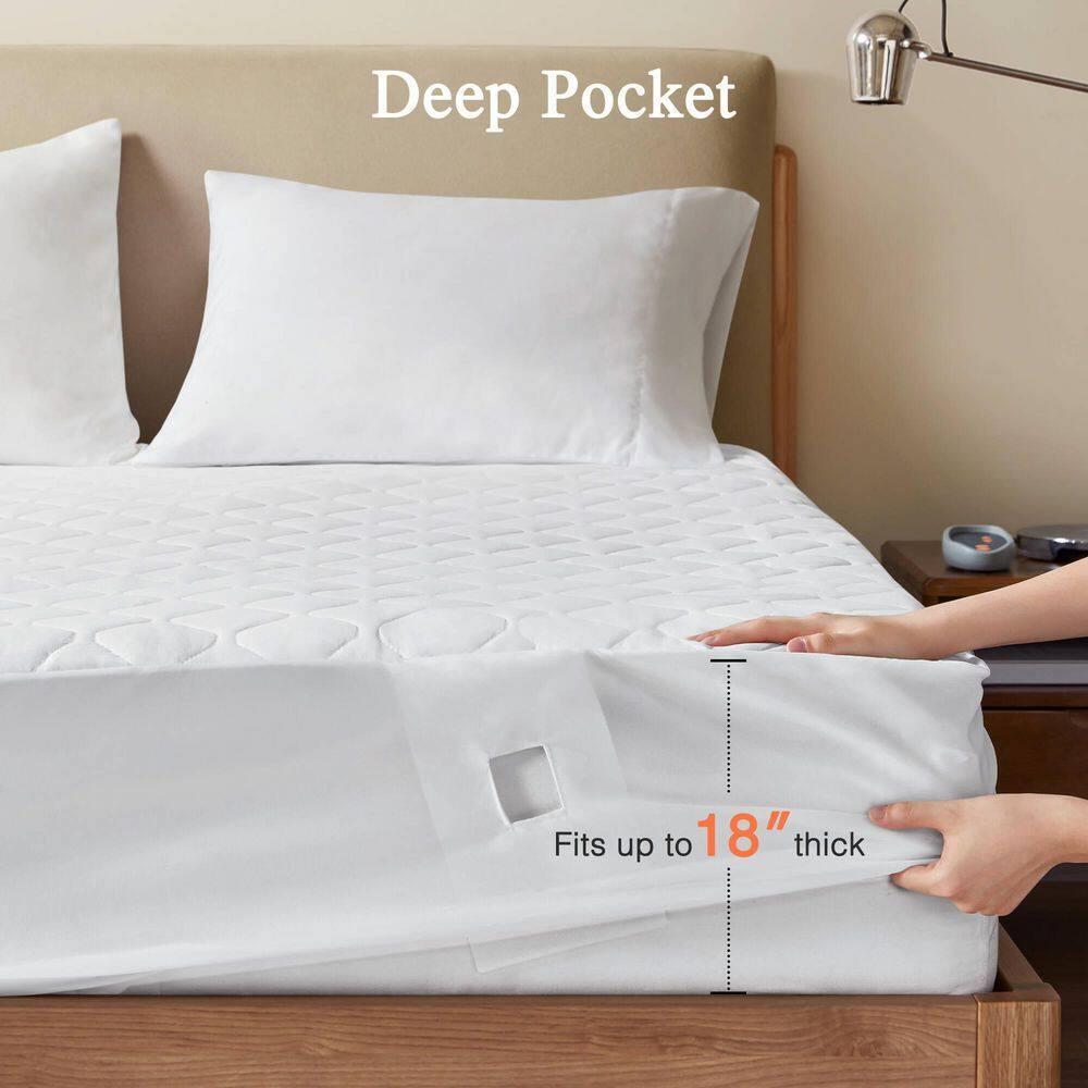Beautyrest Heated Microfiber Mattress Pad with 3M Scotchgard