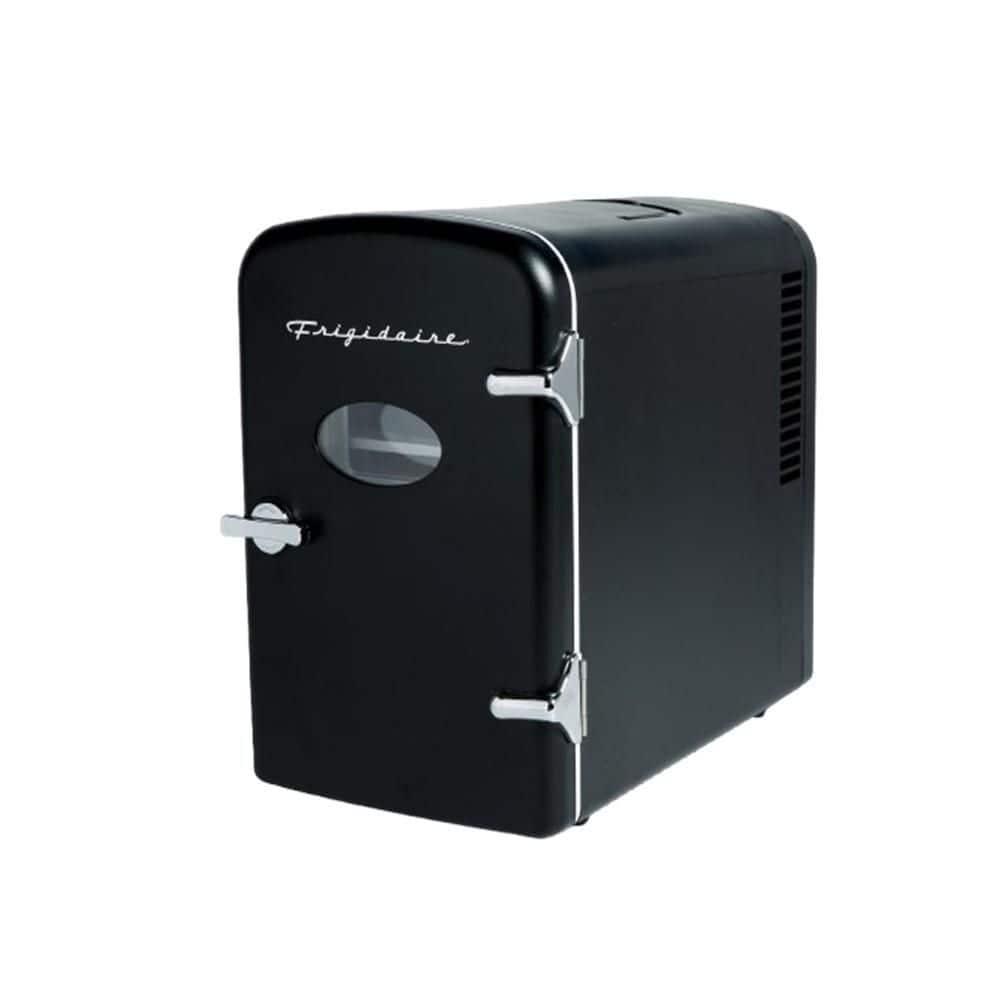 Frigidaire, 6 Can/4L Mini Personal Retro Fridge Cooler, EFMIS229, Black