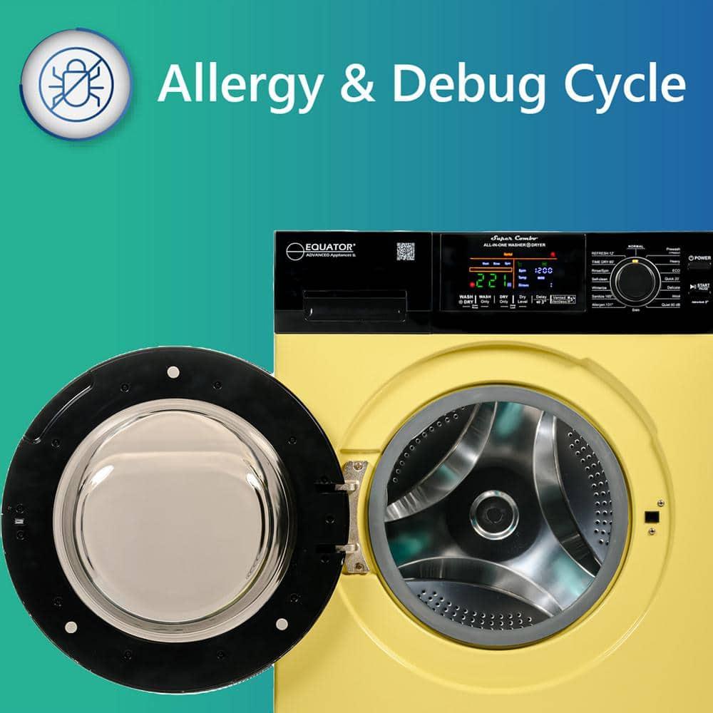 Equator Ver3 Combo Washer Vented/Ventless Dry-1400RPM Color Coded Display Y/B