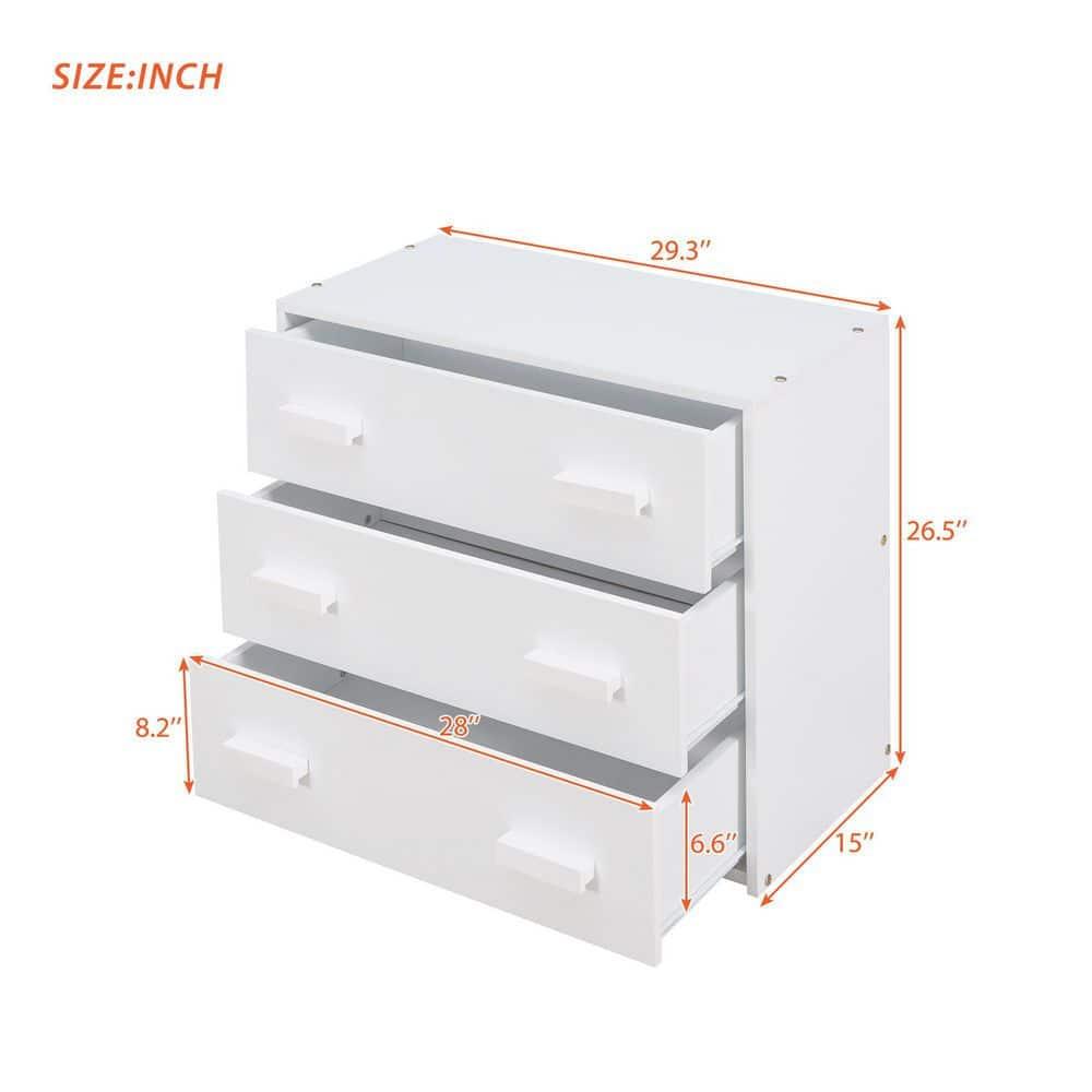 Twin Size Loft Bed with Cabinet and Shelf, Solid Wood Low Loft Bed Frame with Ladder and Full-Length Guardrails for Kids Girls Boys, White