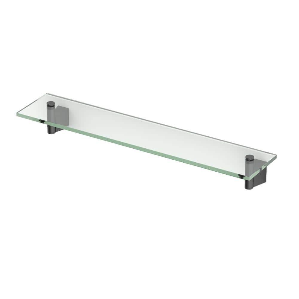 Bleu Wall Mount Rectangle Tempered Glass Shelf | Floating Shelf