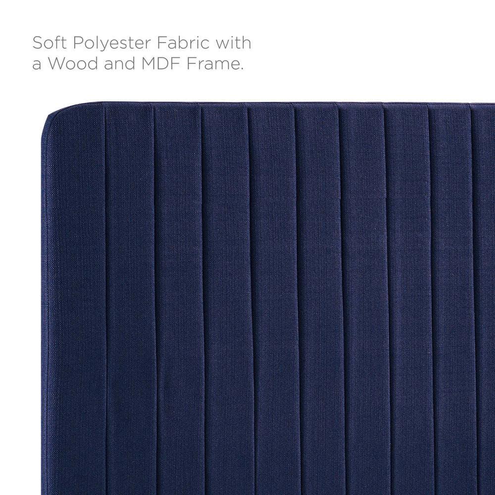 Milenna Channel Tufted Performance Velvet Headboard