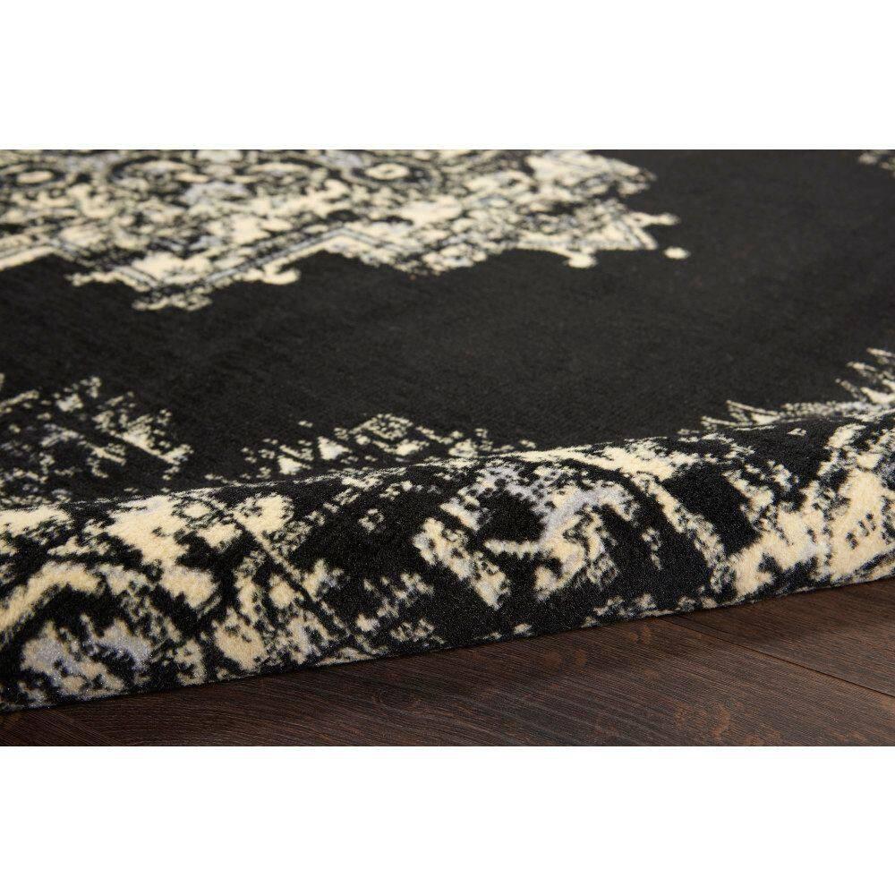 Nourison Grafix GRF14 Indoor Area Rug - Black 7' x 10'