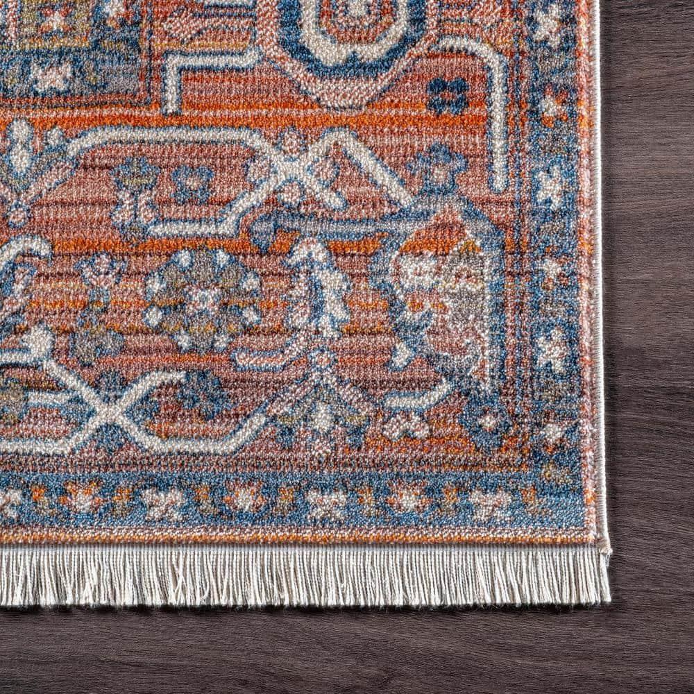 Nuloom Harriet Medallion 2x3 Accent Indoor Area Rug for Living Room Bedroom Dining Room Entryway Kitchen, Rust/Multicolor