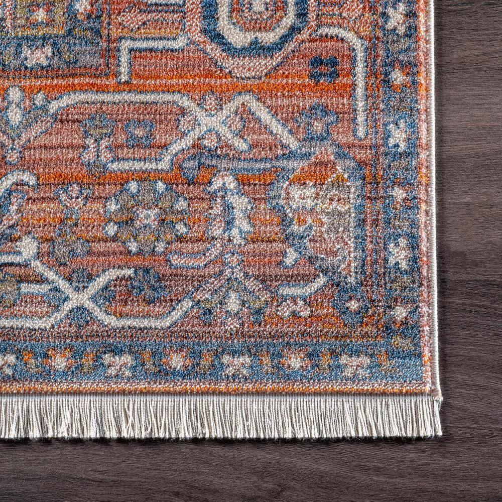 Nuloom Harriet Medallion 5x8 Indoor Area Rug for Living Room Bedroom Dining Room Kitchen, Rust/Multicolor