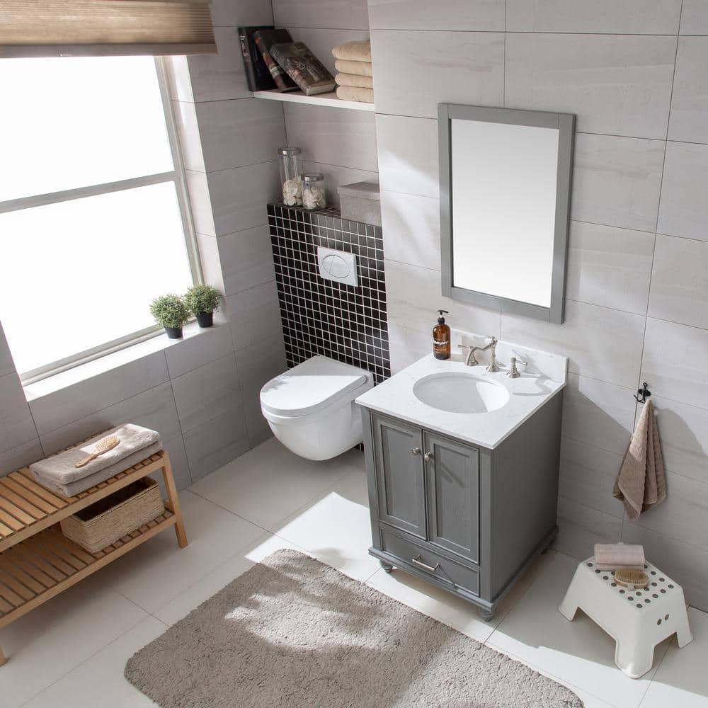 Melissa 30" Single Vanity - Grain White
