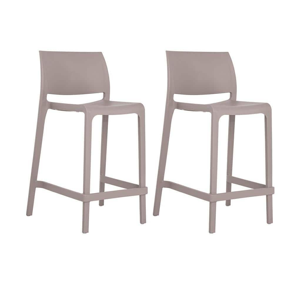 2pc Sensilla Stackable Counter Stools - Gray - Lagoon