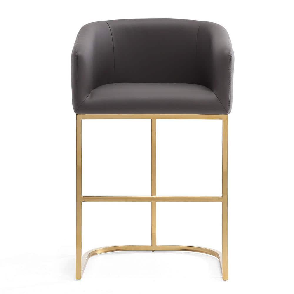 Lioba Upholstered Counter Stool with Metal Frame