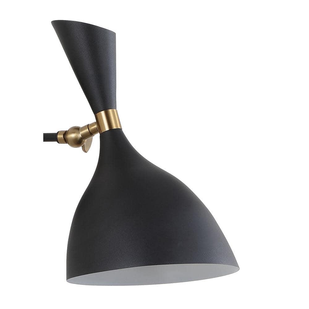 Josef 10" Iron Retro LED Wall Sconce, Black