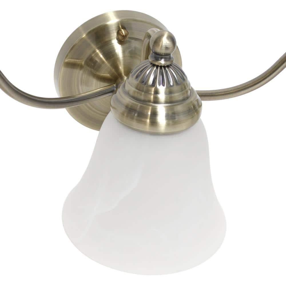 Traditional 3 Light Curved Metal Vanity Wall Light Fixture, ETL Listed - Lalia Home