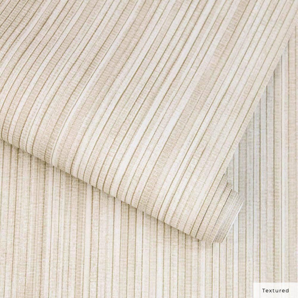 Tempaper & Co.® Faux Grasscloth Removable Peel and Stick Wallpaper, Textured Sand, 28 sq. ft.: Vinyl, Self-Adhesive, Beige