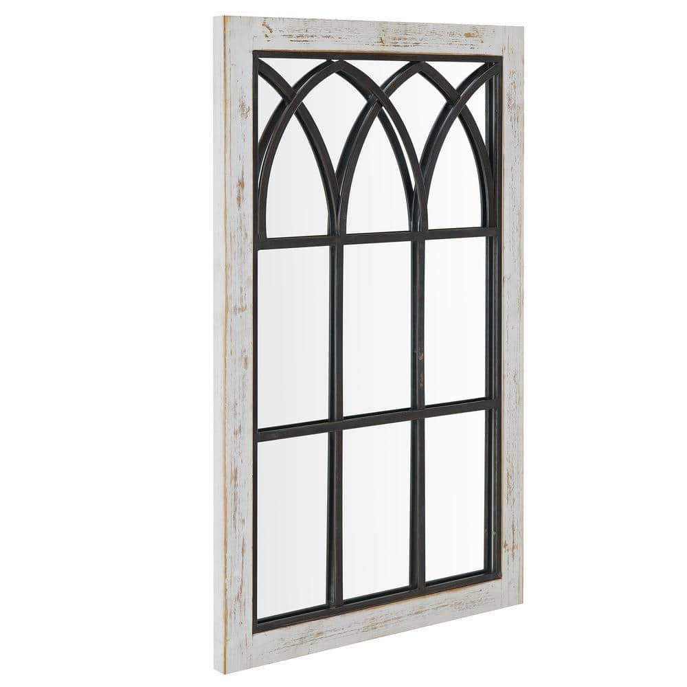 FirsTime & Co. White Vista Arch Wall Mirror, Farmhouse, Rectangular, 23.6 x 1.25 x 37.4 in