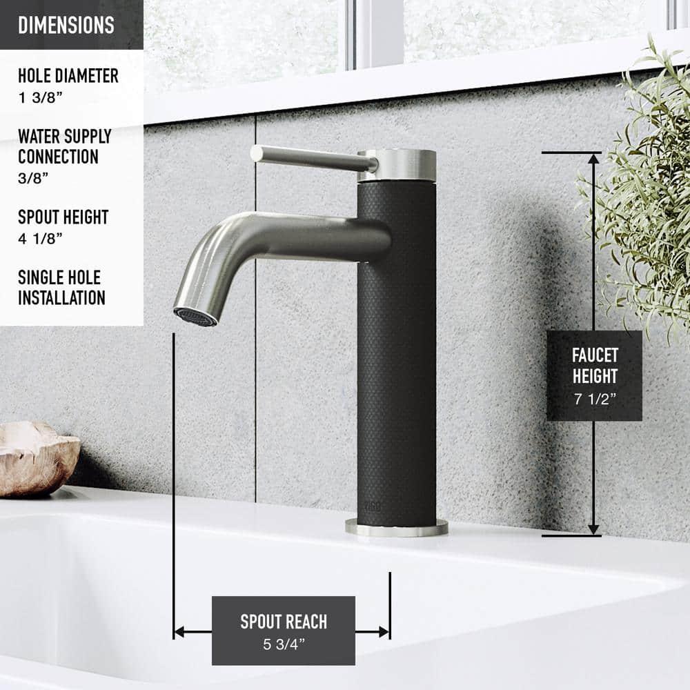 Madison 8" H Single Handle Single Hole Bathroom Faucet