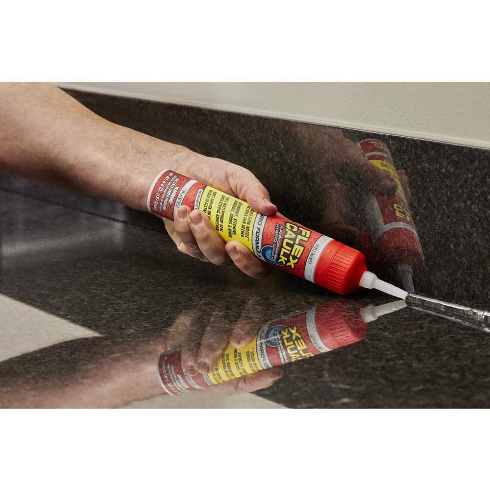 Flex Caulk All Purpose Clear 9 oz Pressurized Can, Trigger Flow Nozzle, No Caulk Gun Needed