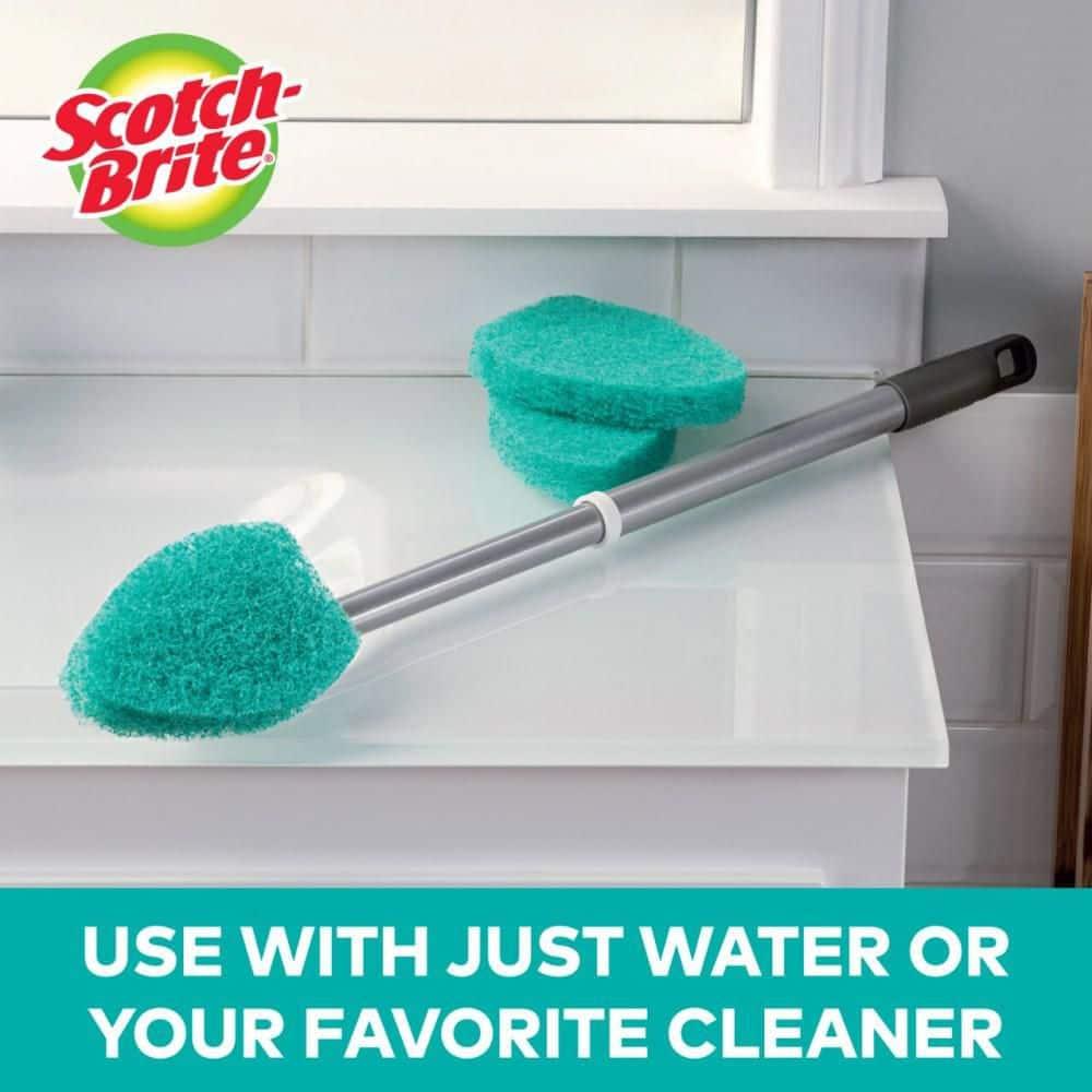 Scotch-Brite Non-Scratch Tub and Shower Scrubber Scrub Brush (2-Pack)