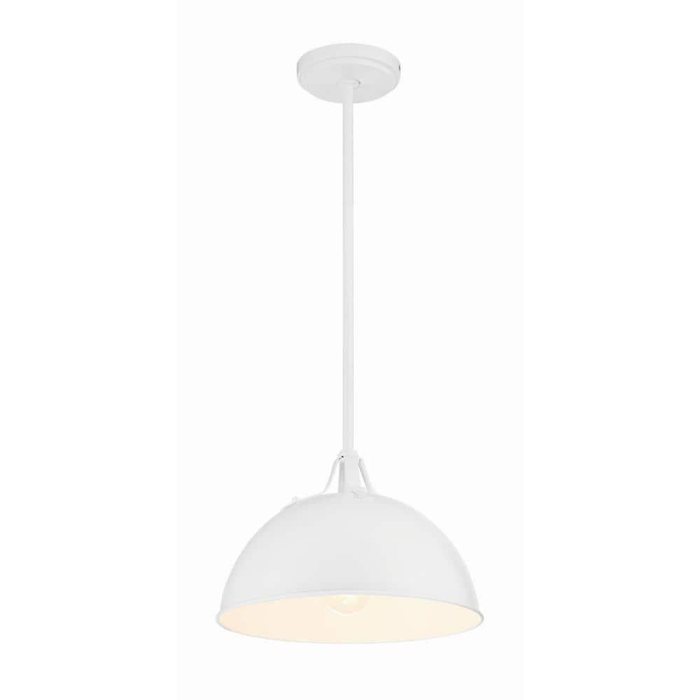 Crystorama Lighting Soto 1 - Light Pendant in  White