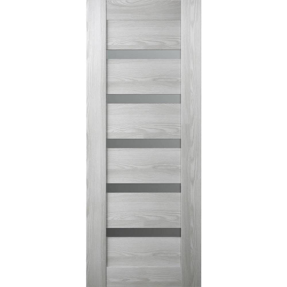 Belldinni Avon 07-04 Solid Manufactured Wood and Glass Paneled Prefinished Standard Door