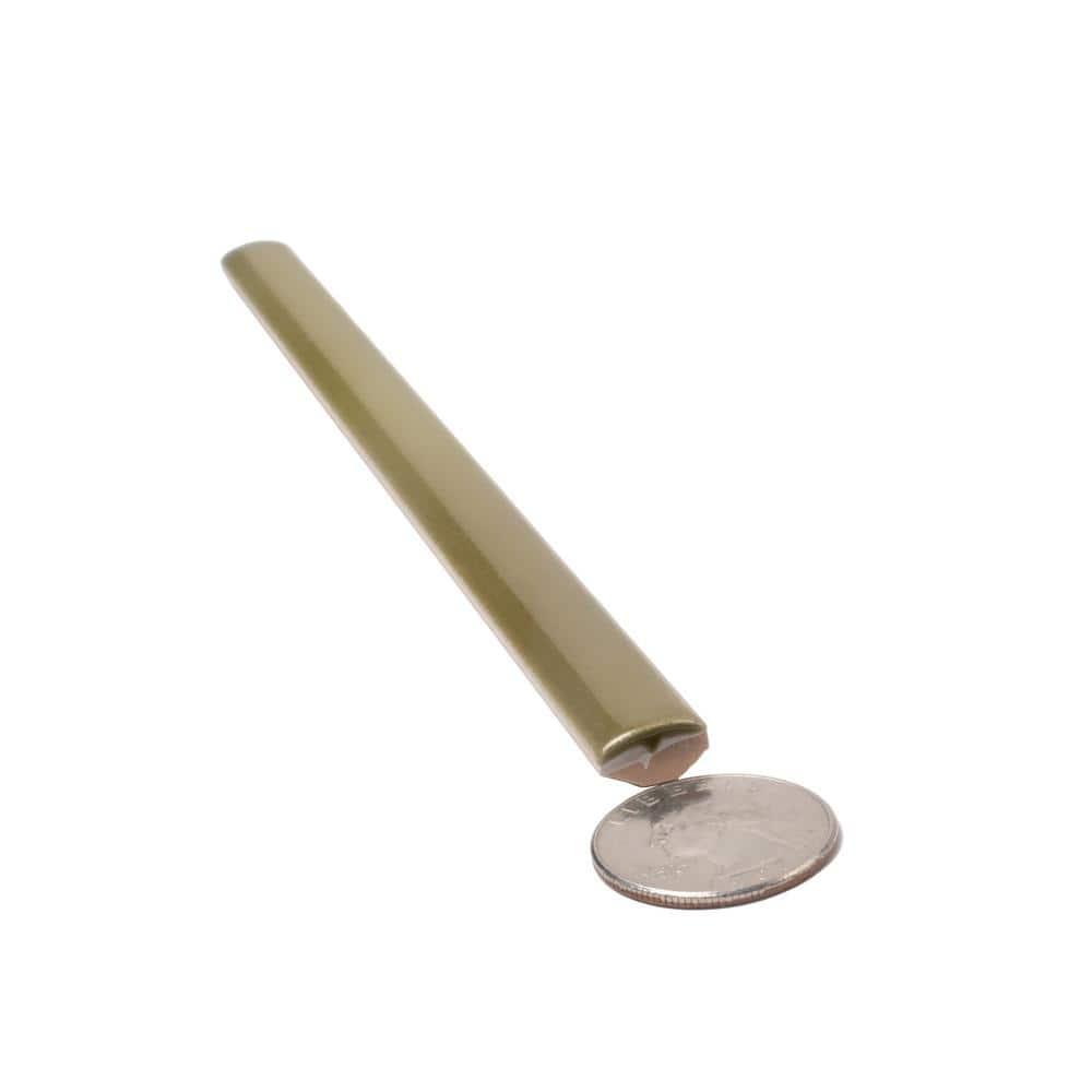 Apollo Tile Silken 7.9'' L x 0.5'' W Ceramic Round Tile Trim (Set of 10)