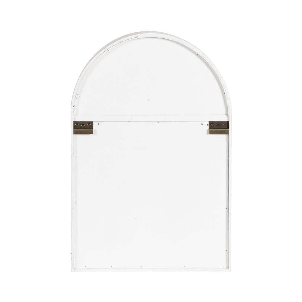 Kate and Laurel Megara Arched Wall Mounted Cabinet, 16x6x24, Black