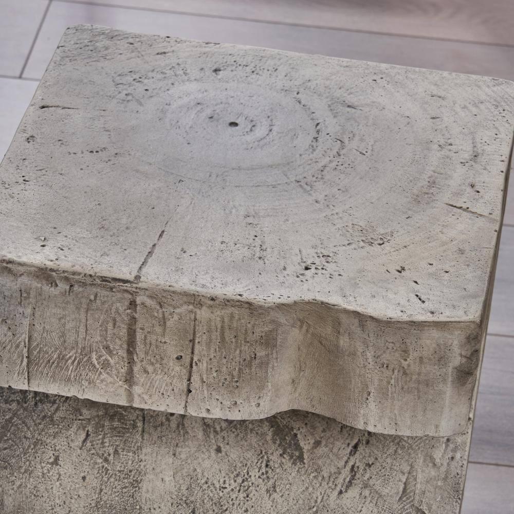 Millwood Pines Khadija Concrete Top End Table