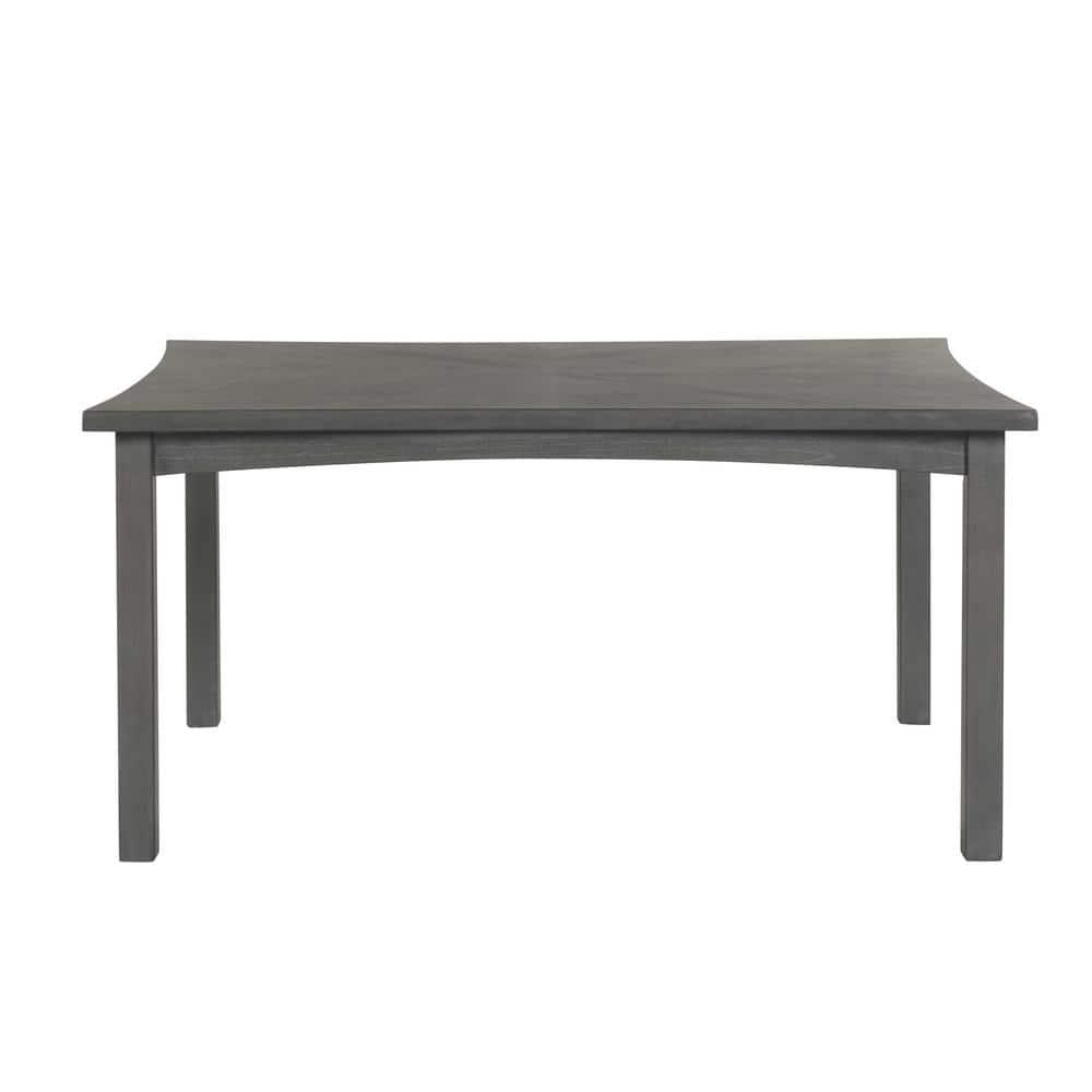 New Classic Furniture Flair  60" Dining Table & 4 Chairs (5 Pc Set)-Gray