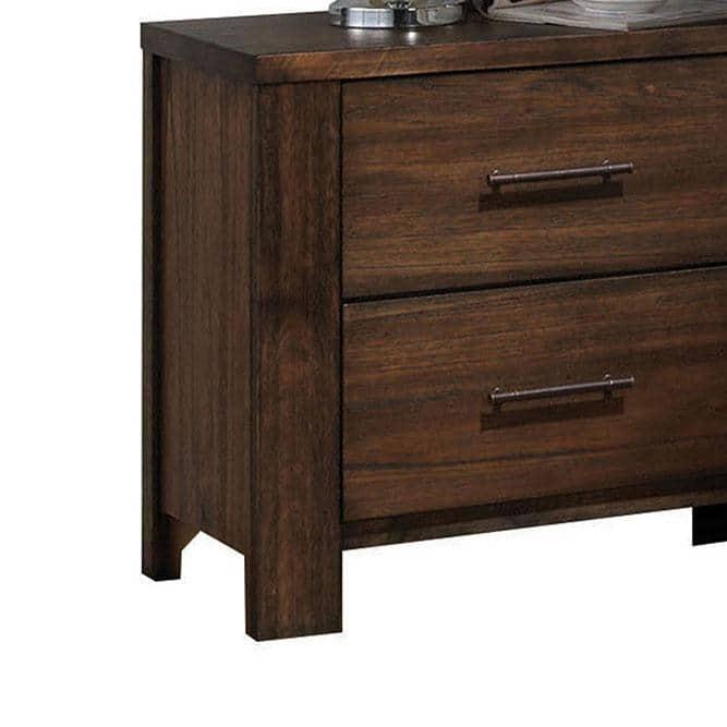 ACME Furniture Merrilee 2 Drawer Nightstand in Oak