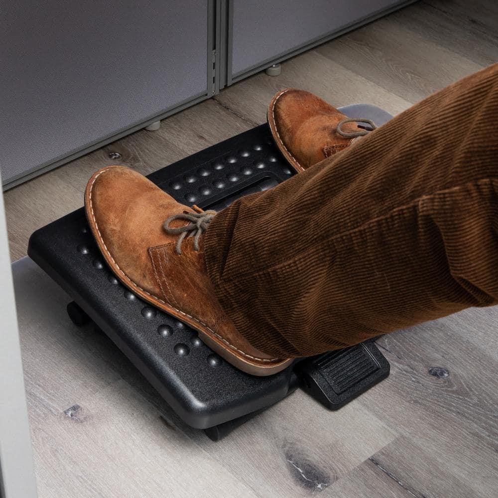 Mind Reader Mind Reader Foot Rest, Under Desk at Work, Ergonomic, Height Adjustable, Plastic, 18"L x 13"W x 6.75"H